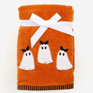 Well Dressed Home Halloween Hand Towels, Ghost Bat Set of 2